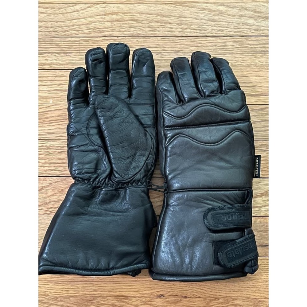 Olympia Thinsulate Gore-Tex Black Leather Motorcycle Gloves Mens XXL